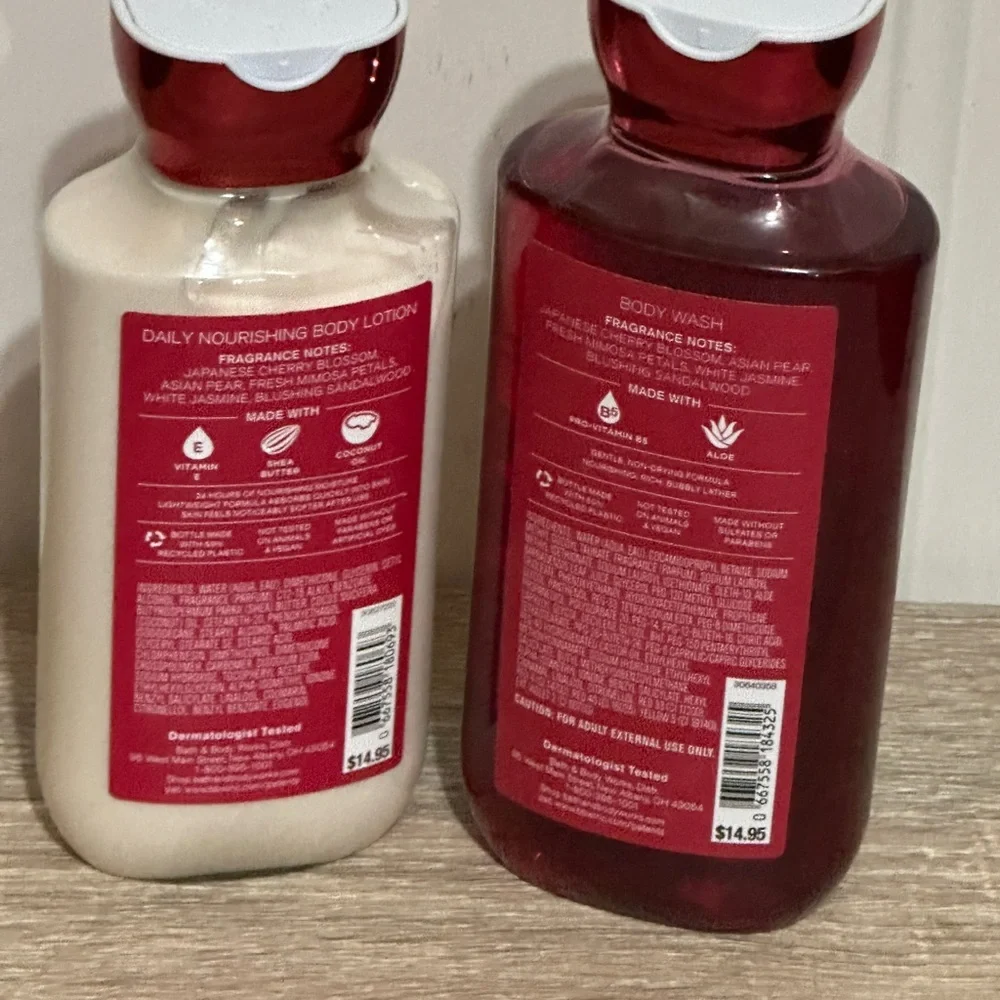 Bath & Body‎ Works Japanese Cherry Blossom Body Wash and Lotion